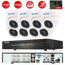 OWSOO 8CH CCTV Камера Системы 960 H/D1 dvr-рекордер системы видеонаблюдения 8 шт. инфракрасная камера системы безопасности 800TVL камера видеонаблюдения для дома комплект+ 1 ТБ HDD