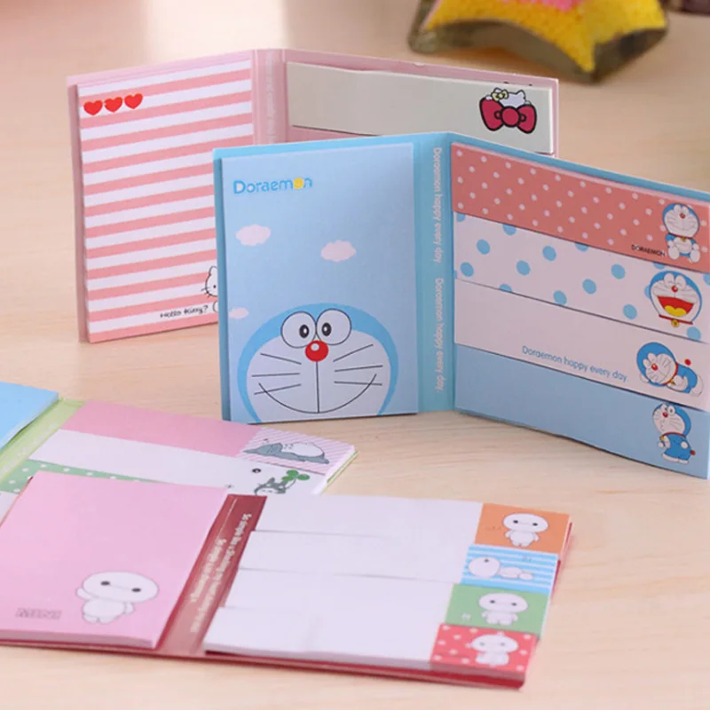 CXZY Totoro cat kitty Doraemon Baymax липкая записная книжка kawaii бумажная записная книжка наклейка для планировщика почтовый лист офисные канцелярские принадлежности 3B817