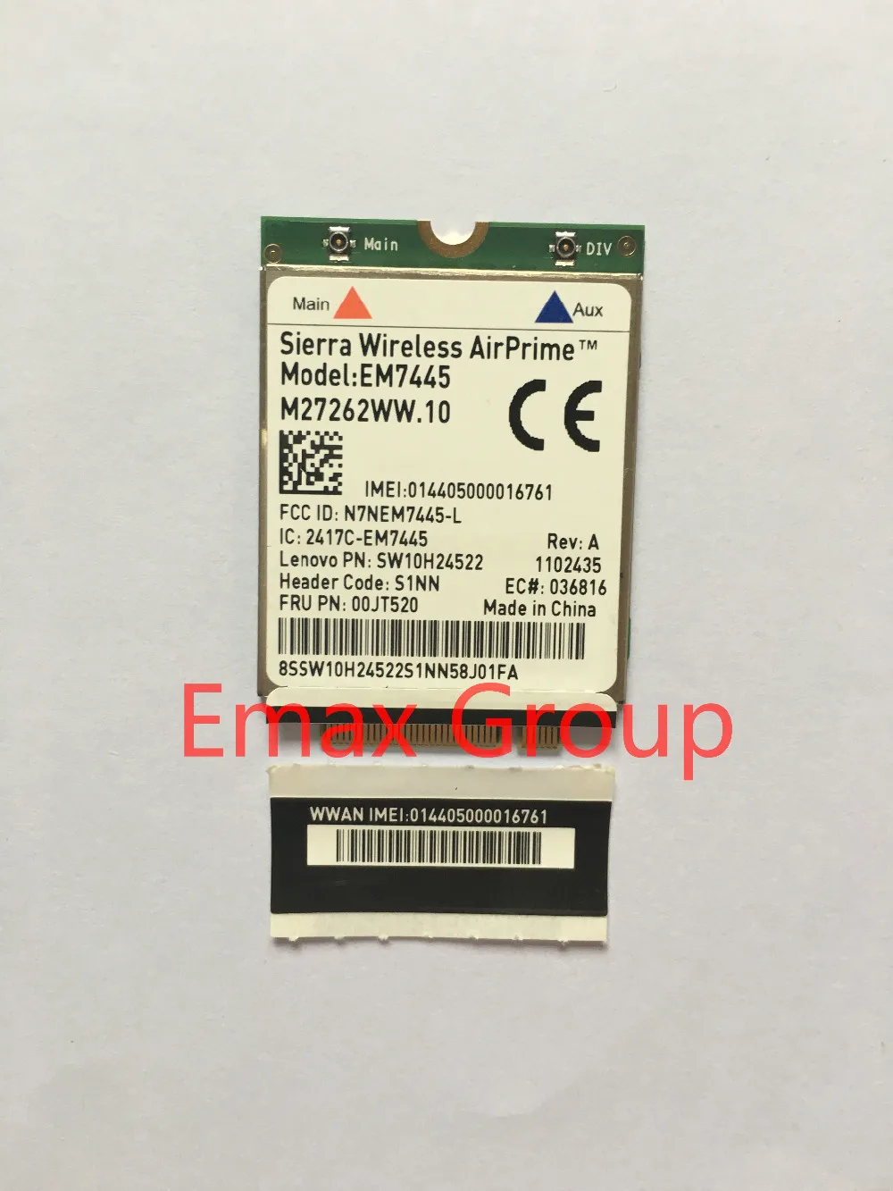 

EM7445 FRU 00JT520 FDD/TDD LTE Cat6 4G HSPA + EDGE GPRS 100% оригинал для Lenovo ThinkPad JINYUSHI в наличии