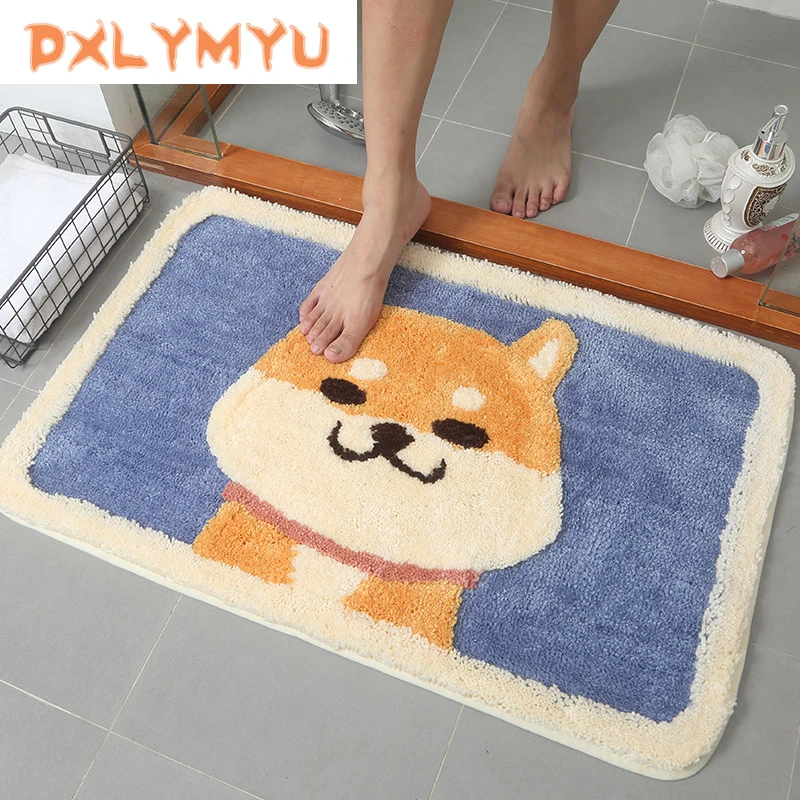 

Hot Sale Dog Printed Doormat Kitchen Carpet Floor Mat Anti-slip Door Mat Water Absorption Carpet Toilet Rug Porch Doormat