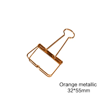 1 шт., металлические зажимы с длинным хвостом, цветные Золотые зажимы для бумаги, кавайные зажимы, многофункциональные металлические закладки - Цвет: M CHENG