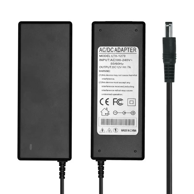 

DC 12V 7A AC Adapter 12V 7A Power Adapter Supply Driver For CCTV Camera WS2811 5050 LED Rigid Strip Modules LED Bar Light