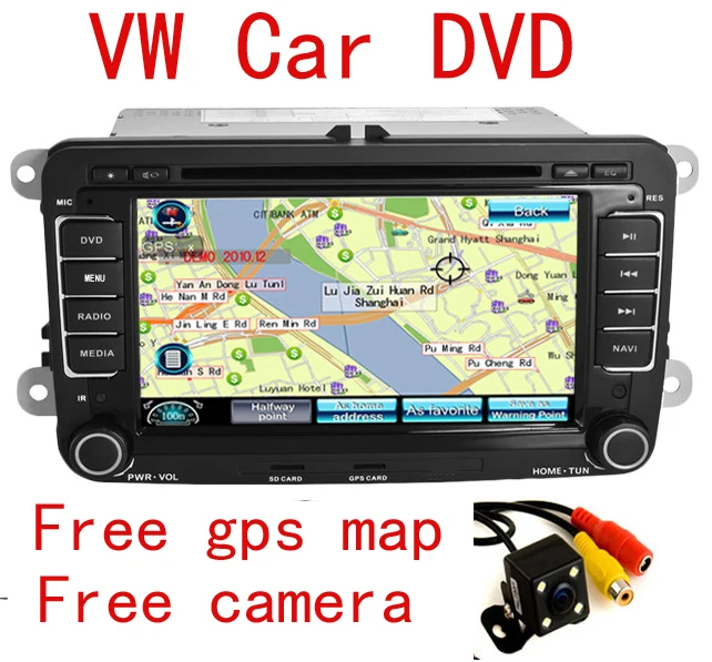  2 Din Car Dvd Player Pc Gps Navigation Stereo Video Multimedia Screen For VW/Volkswagen/Passat/POLO/GOLF/Skoda/Seat/sharan/jetta 