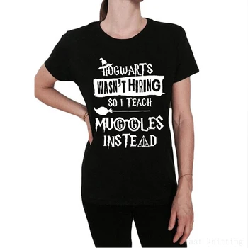 

Funny Letters T shirt Women Summer Casual Tops Unisex Magic Word T-Shirt
