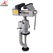 Универсальные регулируемые настольные тиски RDEER, зажим на 360 градусов, настольные тиски из алюминиевого сплава, поворотные инструменты