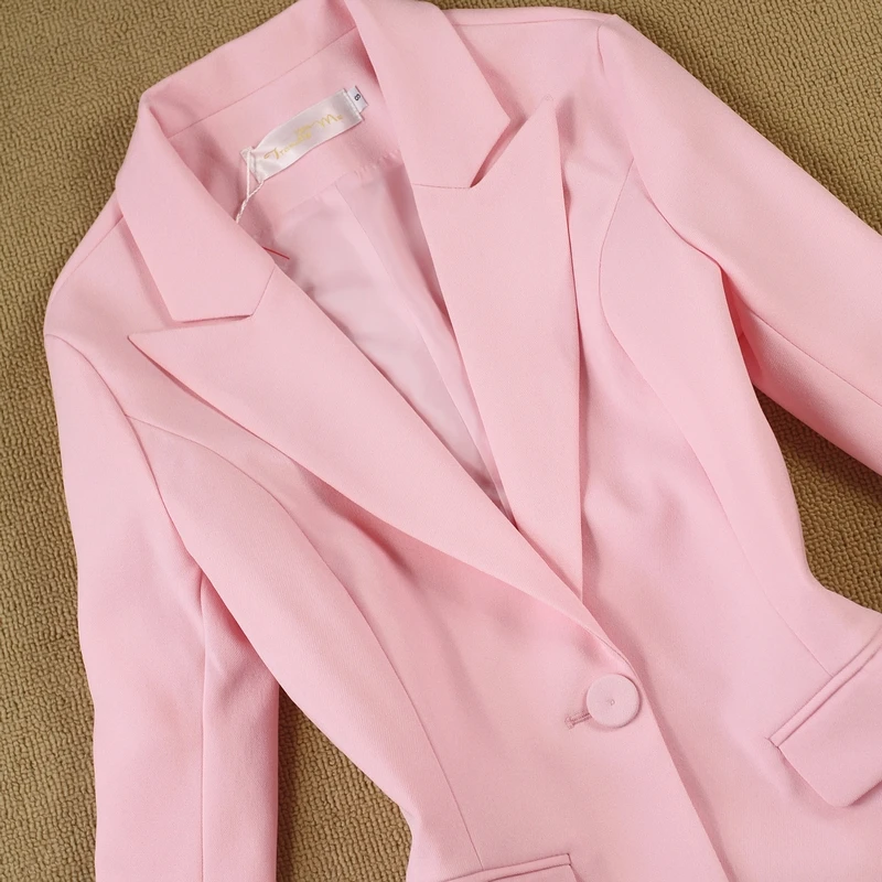 2018 OL Style Fashion Pants Suits Women Single Button Blazer 2 Two Piece Set Jackets & Pants Blazers Blazer