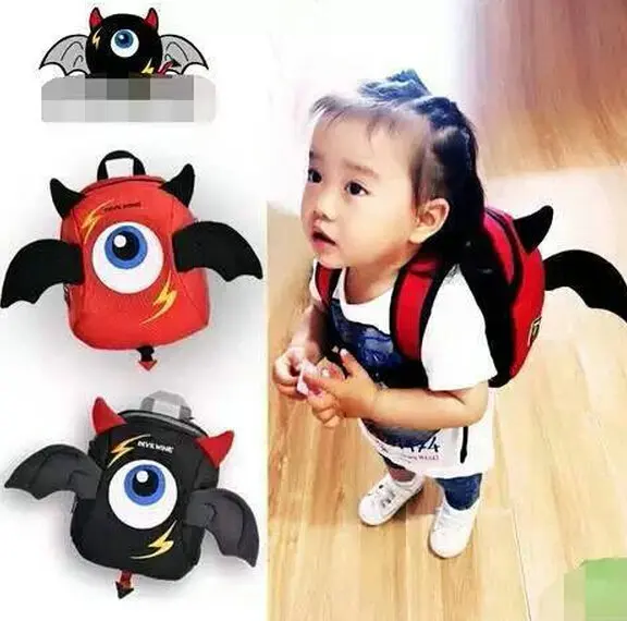 Retail Cartoon Devil backpack Kids mochila quality Cute 3D Backpack child schoolbag kindergarten boy girl school bags 009 | Багаж и сумки