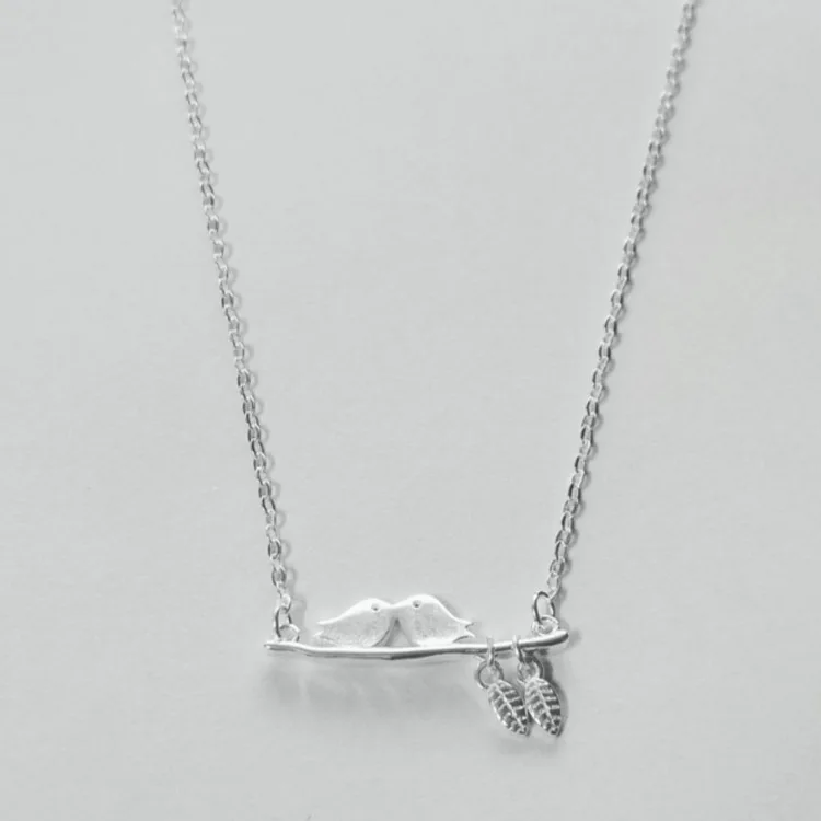 

New S925 Silver Pendant Chain Original Craft Design Birdie Necklace VHC02
