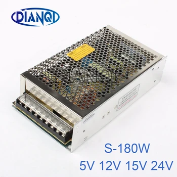 

5V 13.5V 24V power suply 12v 180w ac to dc 15A Switching Power Supply for LED Strip light output s-180-12 Input 220v or 110V