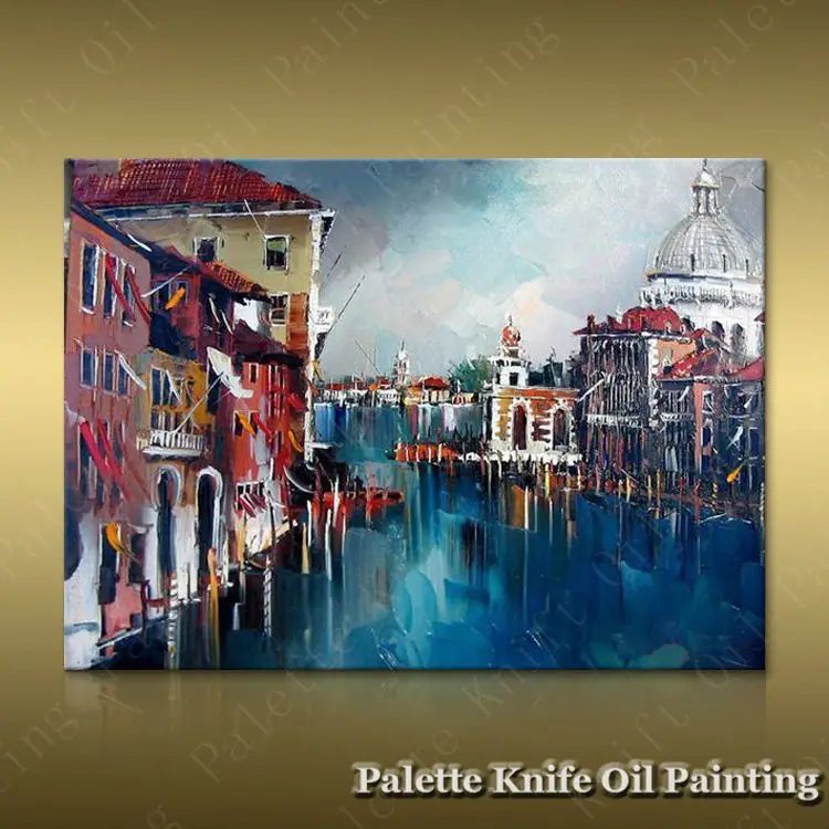 Продажа Венецианская уличная художественная краска ing домашний декор домашнее украшение масляная краска ing настенные картины для гостиной домашни...