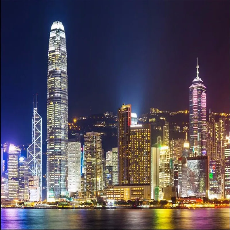 wall-paper-3d-mural-decor-photo-backdrop-Photographic-large-mural-Hong-Kong-night-hotel-restaurant-wall (2)