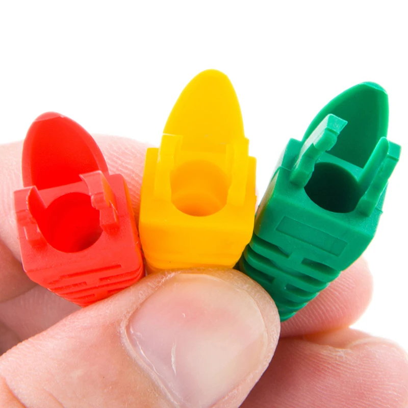 Крышка разъема RJ45 для сетевого кабеля Ethernet Cat5e Cat6 коготь загрузки Красочный