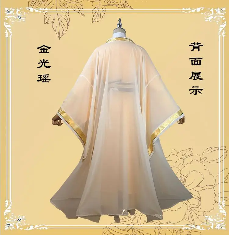 Jin Guangyao Adult Cosplay Grandmaster of Demonic Cultivation Costume Anime Mo Dao Zu Shi Full Set Lian Fangzun Costume