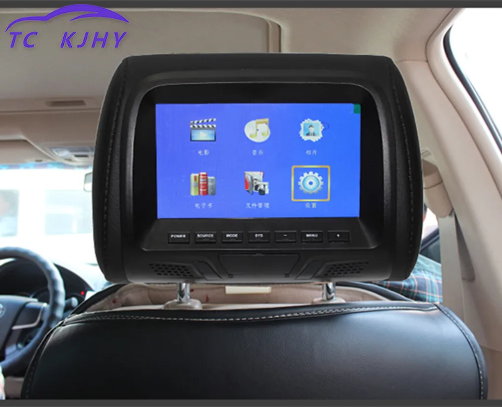 Подголовник монитор Поддержка AV/USB/SD вход/FM/динамик/Автомобильная камера