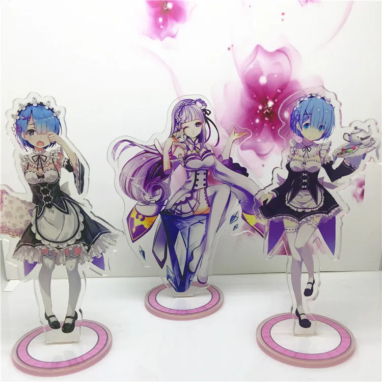 15cm Anime Re:Life in a different world from zero Standing Plate Stand Model Home Desk acrylic stand figure model plate holder