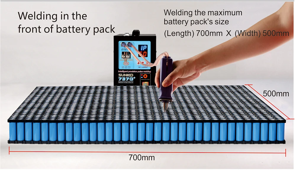 SUNKKO 737 г+ батарея точечный сварочный аппарат 18650 кВт Высокая мощность автоматический точечный сварочный аппарат для литиевых батарей импульсные точечные сварочные аппараты