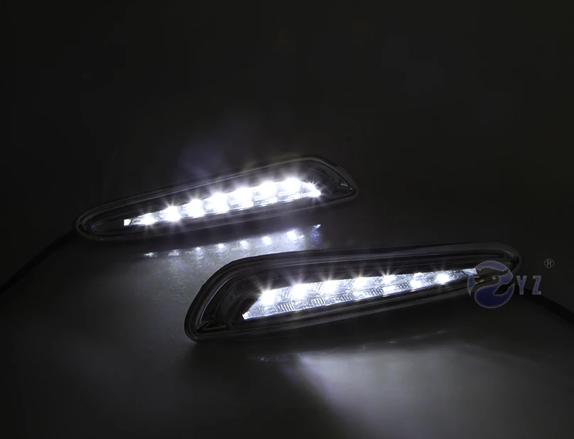 

Car Flashing 2Pcs DRL For Mazda 3 Mazda3 2010 2011 2012 2013 Daytime Running Lights fog lamp cover headlight 12V Daylight