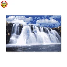Цифровая живопись ручная окраска декоративный водопад висящий цвет картины