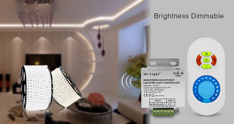 

Mi.Light FUT041 DC12V-24V 433MHz LED Strip Dimmer Brightness Dimmable for 5050 3528 5630 single color led strip lamp light tape