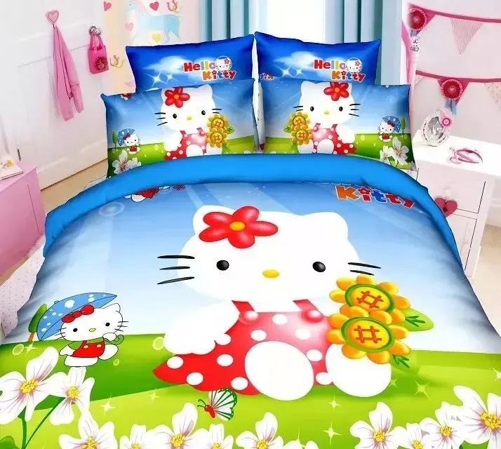 Superman /Fashion Bedding set 4pcs Twin size Single bed Duvet cover set Polyester Bedding set cartoon Printing - Цвет: Picture shows