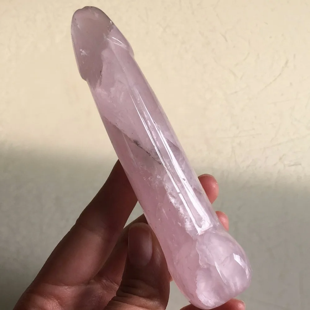 Топ 142 г натуральный розовый кварц кристалл палочка точка розовый исцеление