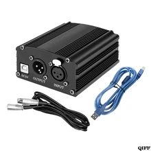 Портативный 1 канал 48 в USB фантомное питание USB кабель XLR 3Pin микрофонный кабель для любого конденсатора аксессуары для микрофонов 24 июля