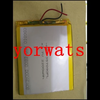

New Hot A Rechargeable Li-ion Cell 3.7V polymer lithium battery 357090 2200mah Large Capacity Batteries For Digital Bluetooth