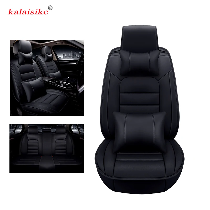 Универсальные кожаные чехлы Kalaisike для автомобильных сидений Hyundai всех моделей i30