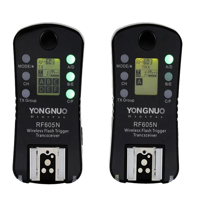 YONGNUO RF-605N RF-605 RF605 2.4GH беспроводной пульт дистанционного управления вспышка триггер с ЖК-дисплеем для Nikon D7100 D7000 D5200 D5100 D5000 et