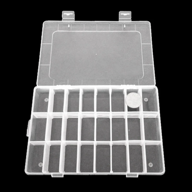 

Practical Plastic Compartment Storage Jewelry Beads Box Case Holder Craft Organizer