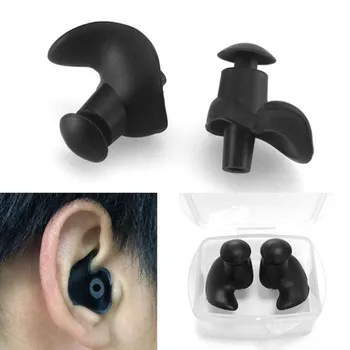 

Silicone Swim Earplugs for Adult Swimmers Children Diving Soft Anti-Noise Waterproof Swimming Ear Plug