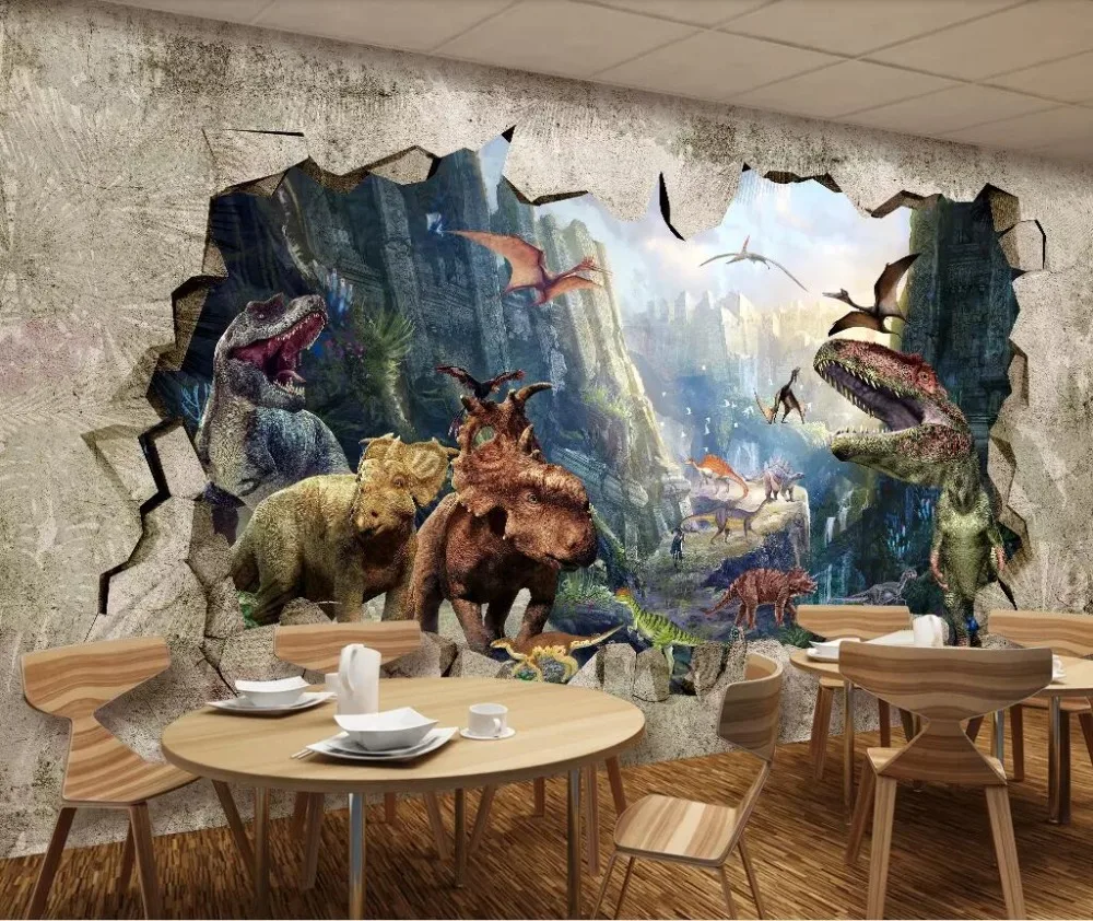Kids Room Decor Mural Wall sticker Dinosaur Kingdom