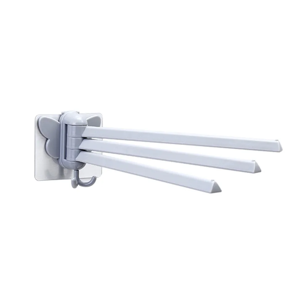 

Kitchen Bathroom Multifunctional Towel Rack Hanger No Trace Plastic Rack Storage Rack Sundries Organizer Home Storage Tools