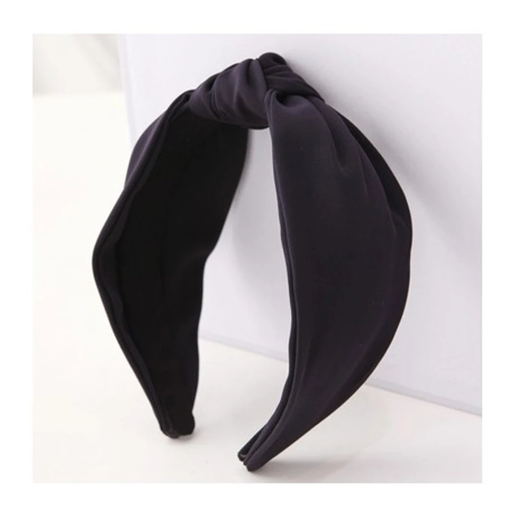

Women Hair Accessories Cloth Red Broadside Pressure Bow Wide Headband Knot Head Hoop Summer Army Green 2018 Fashion Hairband