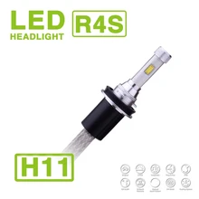 1 Conjunto H8 H9 H11 90 W R4S 10400LM LED Farol Farol Lâmpada Kit Fanless Driving nevoeiro DRL Lâmpadas 3 K 4.3 K 6 K 8 K Choosable 45 W 5200lm