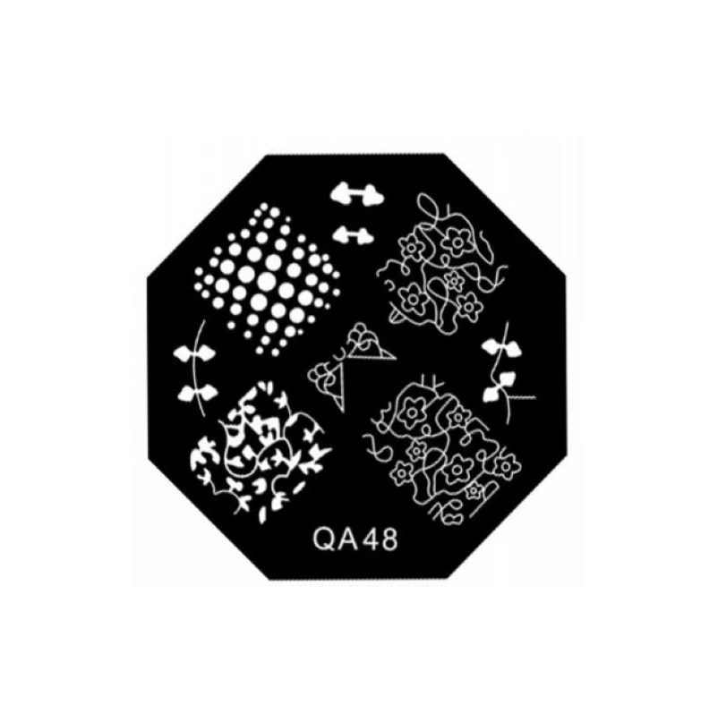 

1 Piece Creative Diy Nail Stamping Image Plate Template Stamp Nail Tools QA Series Reusable Dot QA48