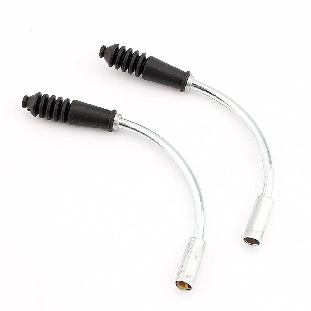 

Wholesale 1 Set Bike V Brake Cable Guide Bend Pipe With Plastic Boots Sleeves Set Bike Brake Cable Protect Hose