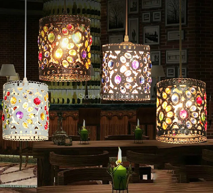 

Creative Personality Southeast Asia Vintage Cafe Metal Pendant Lamp, Suspension Luminaire Pendant Light Lighting Fixture