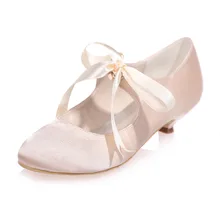 Komfortabel band tie lace up mary jane niedrigen ferse frau schuhe satin abendkleid schuhe abschlussball tanzen pumps hochzeit braut schuhe