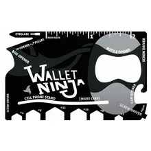 1Piece Credit Card Knife Multifunctional Pocket Knife Wallet Multi Tool Multitool Camping Survival Tools Wrench Microtech Ninja