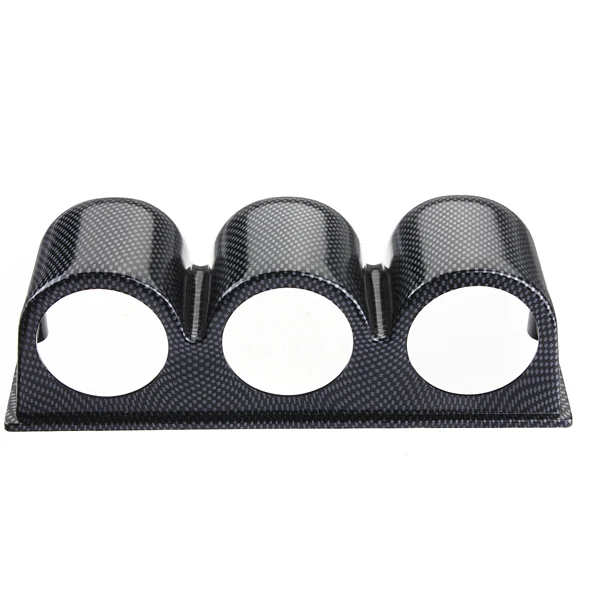 2"(52mm) Carbon Look 3 Holes Gauge Pod Holder Universalin Water Temp