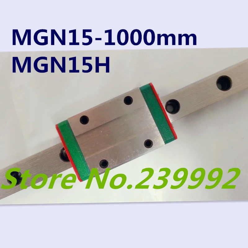Новые MGN15 1000 мм 15 миниатюрные линейные направляющие рельсы и MGN15H каретки cnc части |