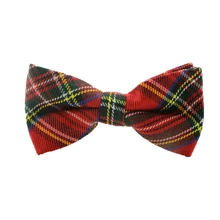 2015 gravata bow tie England cotton irvine bowtie butterfly tie Red Scottish Tartan cravate Clothing Accessories