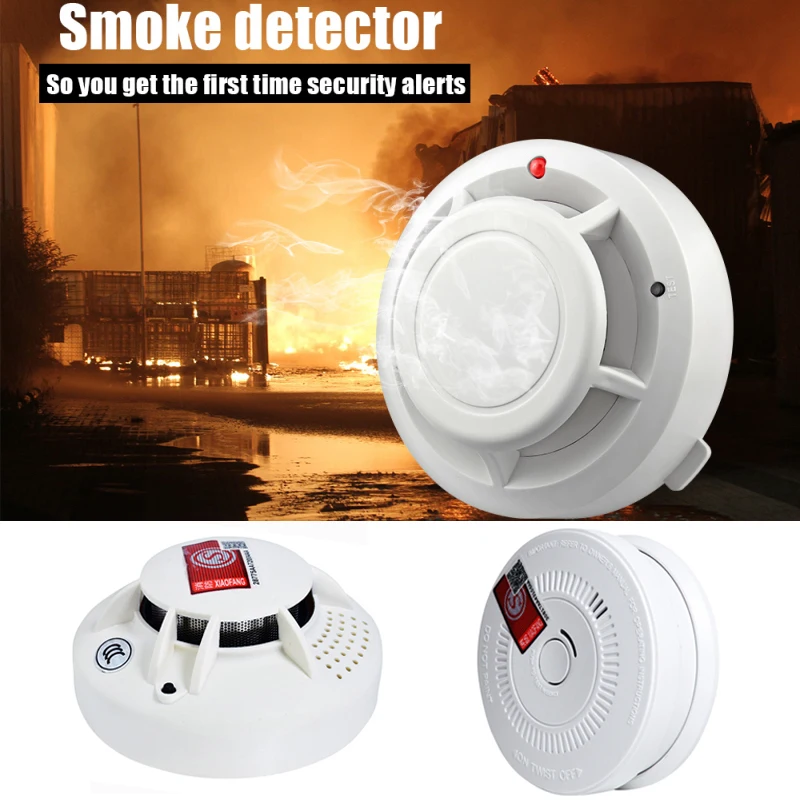 

Smoke Detector Fire Alarm Detector Independent Smoke Alarm Sensor for Home Office Security Photoelectric Smoke Alarm