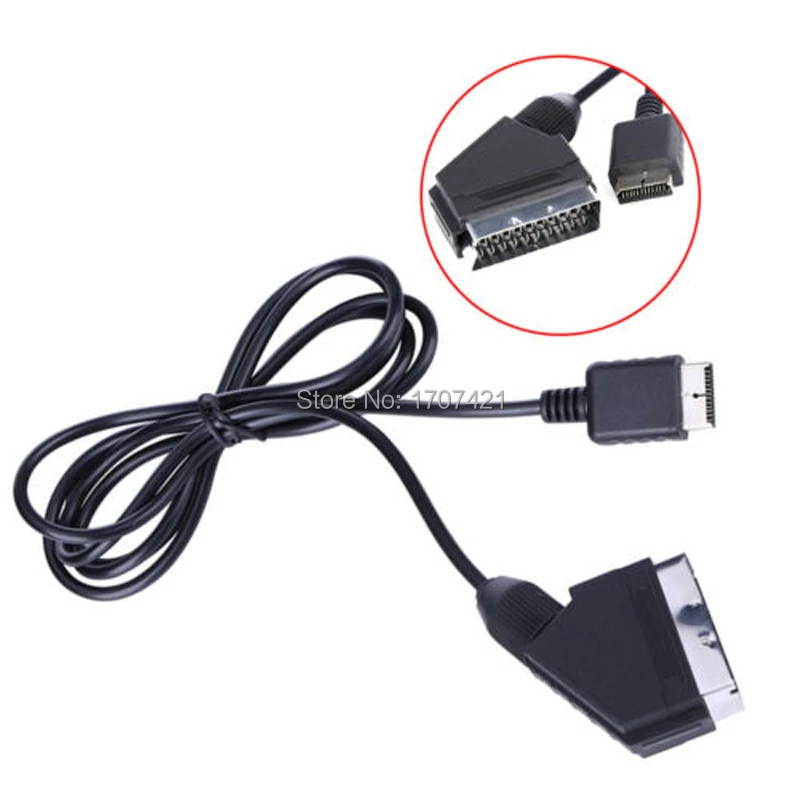 6Ft For Sony Playstation PS1 PS2 PS3 RGB SCART Cable TV AV Lead Replacement Connection Cable For PAL Consoles (8)