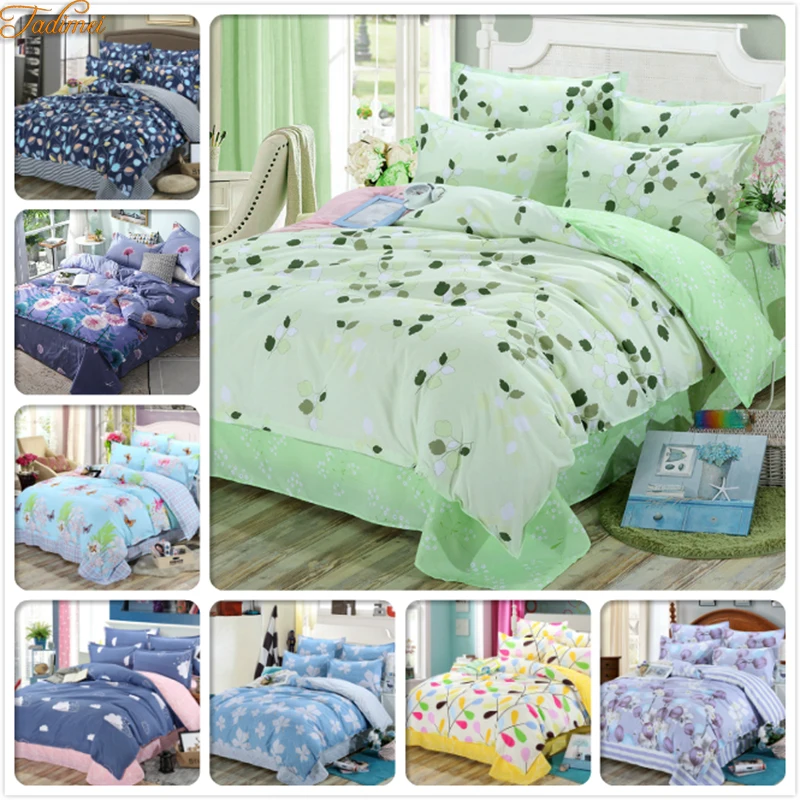 

Creative 3/4 pcs Bedding Sets Soft Cotton Bed Linens Adult Kids Child Single Twin Queen King Size Duvet Cover Quilt Case 220x240