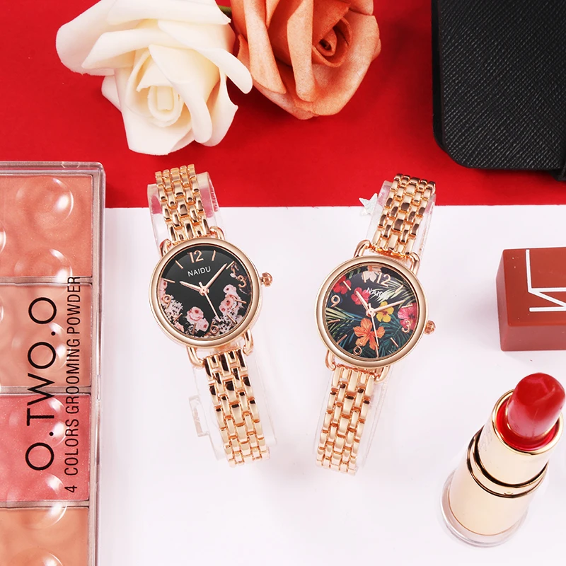 Новые роскошные женские часы, женские часы с браслетом из розового золота, Женские кварцевые наручные часы, женские часы