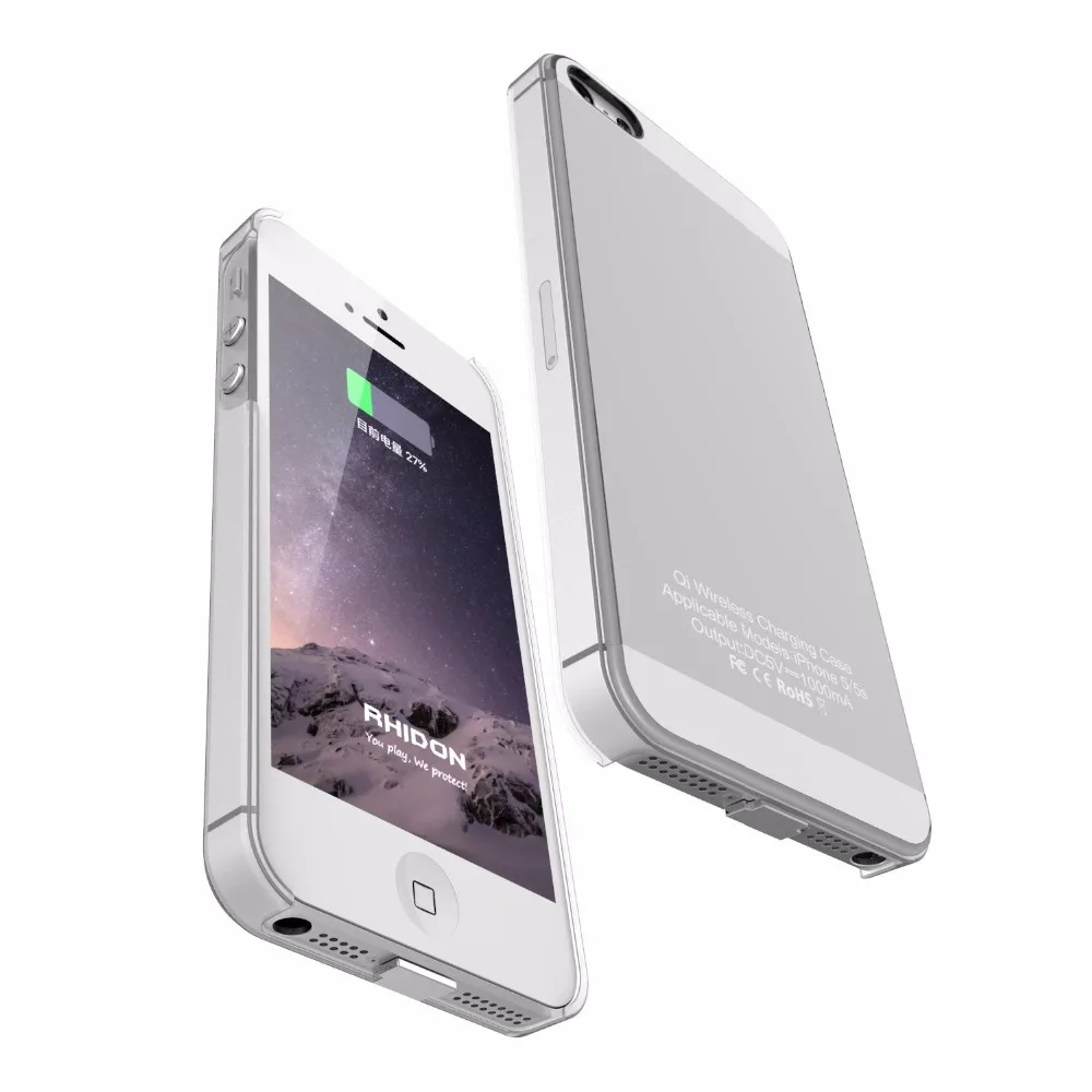 Ectobe Qi Беспроводной зарядный коврик док + приемник чехол для iPhone 5 5S SE/6 6s/6 6s плюс