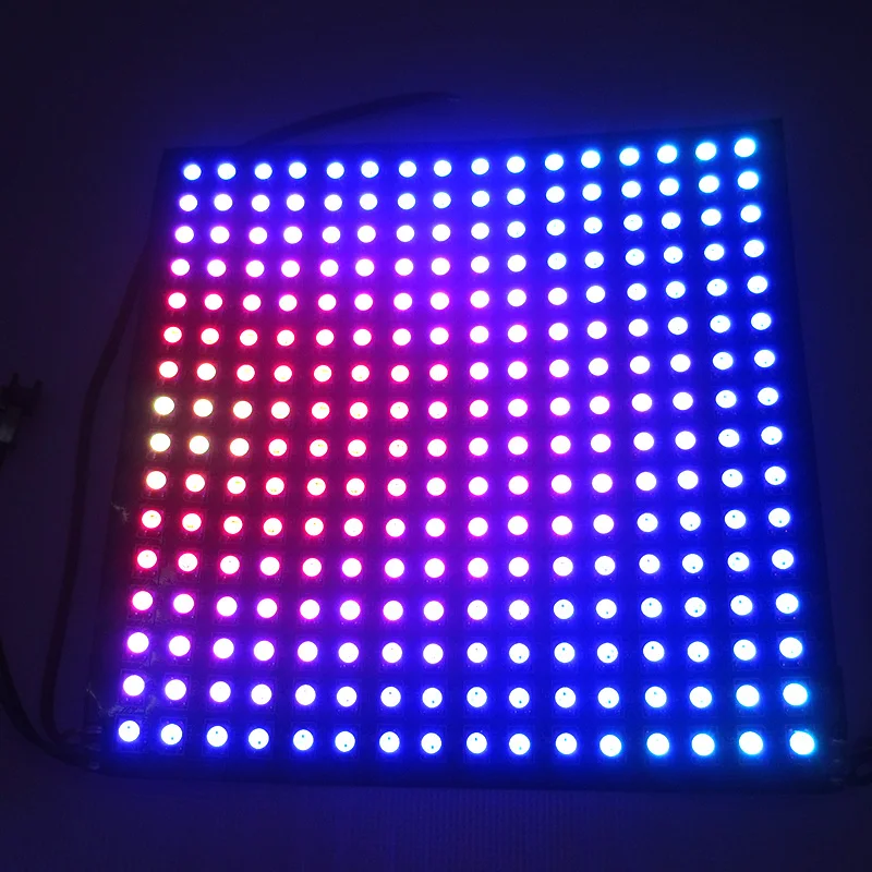 WS2812B экран панели; 8*8/16*16/8*32 пикселей DC5V полноцветный 256 пикселей цифровая программированная светодиодная полоса с адресом экрана