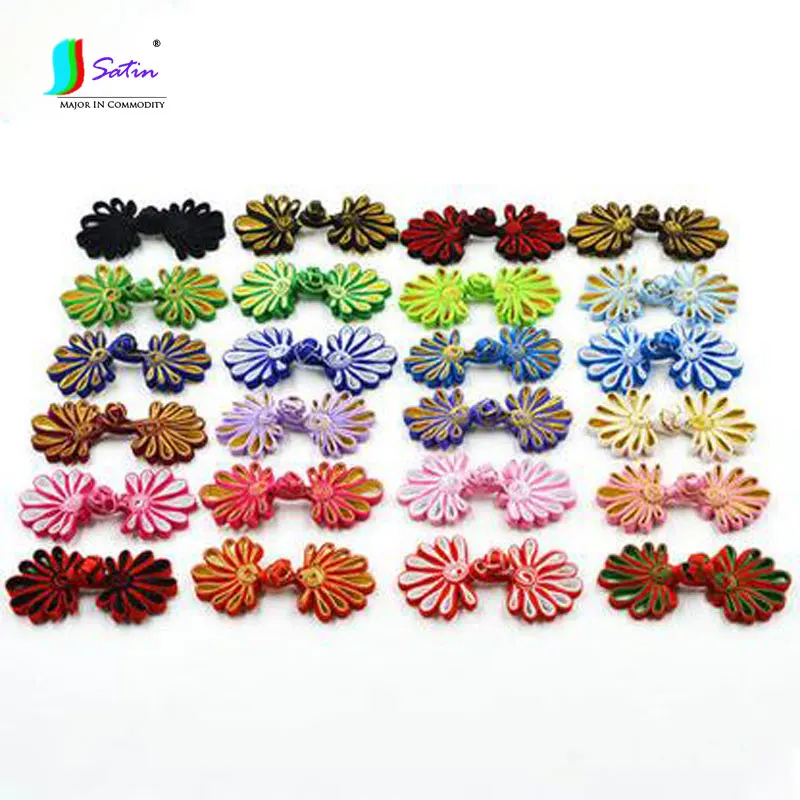 

Peacock Tail Color Disc Buckle Chinese Cheongsam Tang Suit Classical Shirt National Style Wedding Invitation DIY Button A0052F
